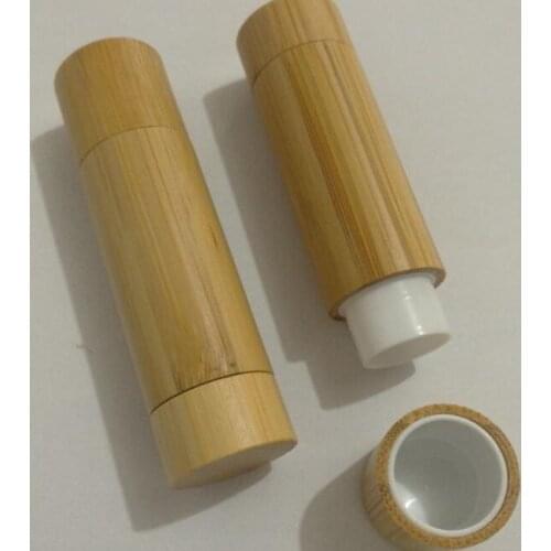 Empty 5ML bamboo lipstick tube container DIY lip gloss cosmetic lip balm tube, bamboo design lip stick tubes 150pcs