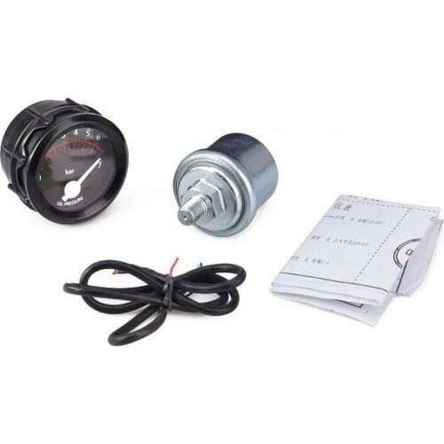 2 inch 12V Universal Auto Car Oil Pressure Gauge 0-7 Bar Oil Press Gauge Meter