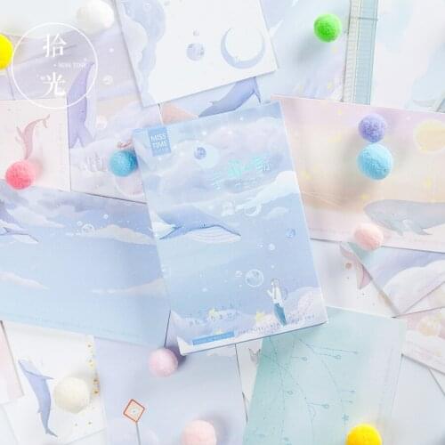 30 Pcs/Set Cute Colorful Whale Postcard/Greeting Card/Message Card/Christmas and New Year gifts