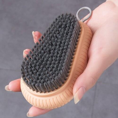 Laundry Cleaning Brush ABS Plastic Clothes Shoes Kitchen Bathroom Shoe Brusher With Conveniently Hang-Hole Design