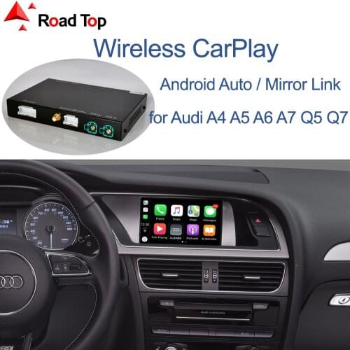 Wireless Apple CarPlay Android Auto Interface for Audi A4 A5 A6 A7 Q5 Q7, with Mirror Link AirPlay Car Play