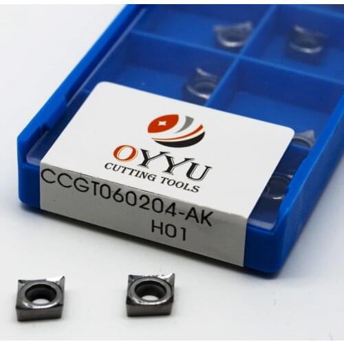 BEYOND CCGT060202-AK CCGT060204-AK CCGT060208-AK H01 aluminum insert Processing copper Blade CCGT for lathe tool holder SCLCR06