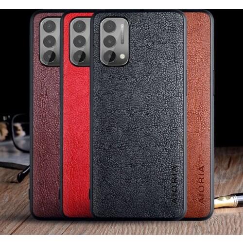 Case for Oneplus Nord N200 5G N100 funda luxury Vintage Leather skin coque hard cover for oneplus nord n100 n200 case capa