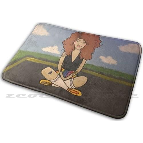 Babe Dylan Soft Non-Slip Mat Rug Carpet Cushion Roller Girl Roller Skating Acrylic Painting