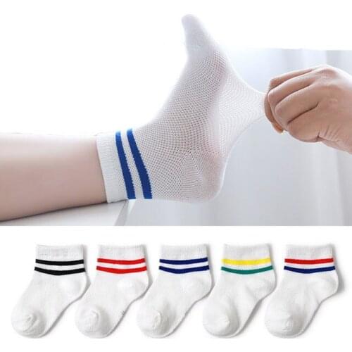 Children socks boys girls new summer autumn thin baby socks kids sports mesh cotton cute cartoon fashion student socks