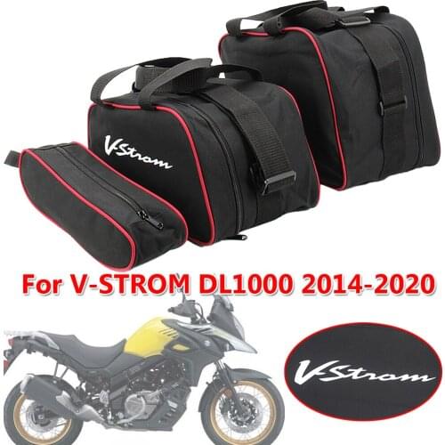 For Suzuki V-STROM DL1000 Motorcycle Saddle Bags Side Storage Luggage Bag Fork Tool Pouch