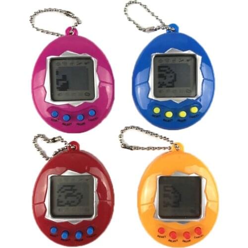 Virtual Interactive Pet Game Machine Electronic Game Key Ring Children Baby Electronic Toy Retro Handheld Game Machine