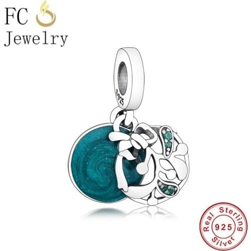 FC Jewelry Fit Original Charm Bracelet 925 Sterling Silver Bow Tree Christmas Wishes Dangle Beads For Making Women Berloque New