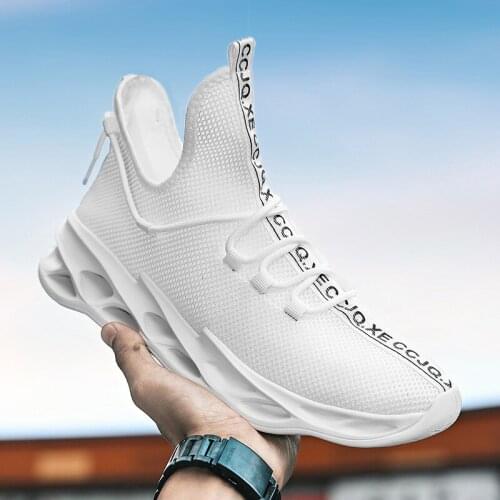 Fashion Men Light Casual Shoes Breathable Flying Woven Sports Sneakers Zapatillas De Hombre Tide Street Walking Footwear Male