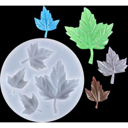 Leaves Maple Leaf Silicone Resin Mold DIY Pendant Necklace Keychain Jewelry Craft Making Tools