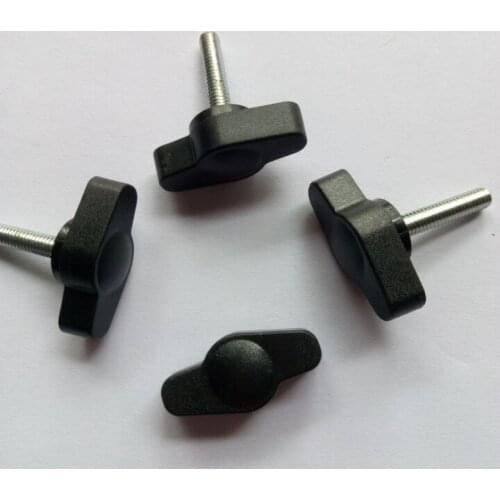 M4 M5 M6 One Font Plastic Head Screws T type Handle Twist Tighten Adjust Bolts whirling rotating
