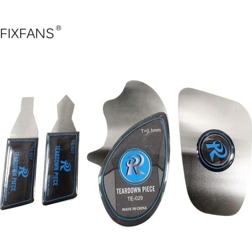 4 Pcs Screen Prying Opening Tool Kit, 0.1mm Thin Flexible Metal Pry Card for Smart Phone Tablet Laptop Disassemble Repair Tools