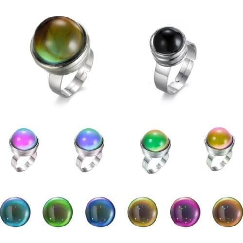 Adjustable Classic Lovers' Mood Ring for Female Male Couple Rings Color Change Circlet 1PC Dropshipping