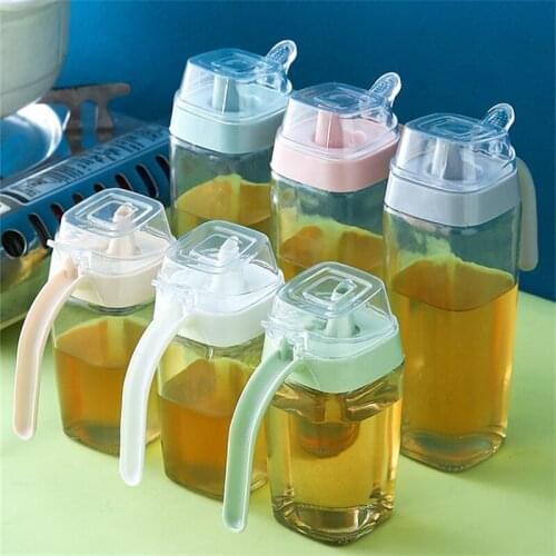 Olive Oil Bottle Glass Leak-proof Oil Pot Soy Sauce Bottle Sub-bottling Kitchen Storage Tools