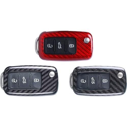 Carbon Fiber Housing Car Remote Key Shell Cover Case Replacement For VW Golf MK4 MK5 GTI R32 Jetta Rabbit Polo CC Passat Tiguan