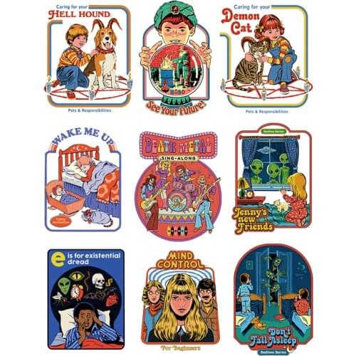 The Morning Ritual “coffee” Patches for clothes stripes on clothes set thermo-stickers on fabric stripes for jeans