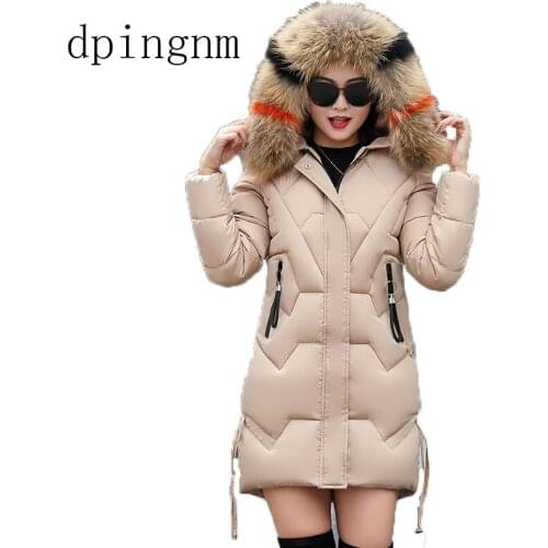 Winter jacket women 2019 Winter Female Long Jacket Winter Coat Women Fake Fur Collar Warm Woman Parka Outerwear Down Jacket Coat