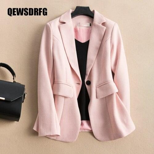 2021 New Plaid Blazer Women Elegant Office Wear Long Sleeve Blazer Suit Mujer Vintage Lattice Plazer Jacket Plus size 3XL