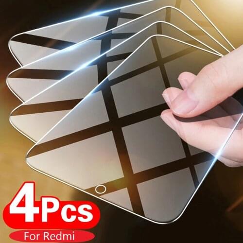 4PCS screen protector for Xiaomi Poco F3 GT M3 X3 NFC X2 F2 M2 Pro protective glass for Xiaomi Mi A3 A2 lite glass