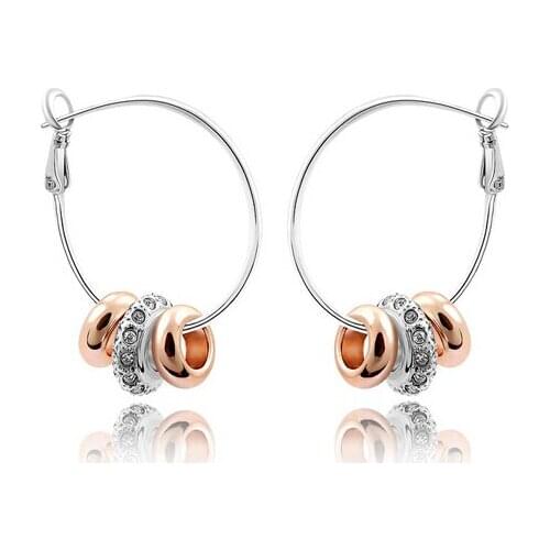 JS E137 New Arrival Earrings For Women Gold And Silver Color Women Accessories Nickel Free Fashion Jewelry