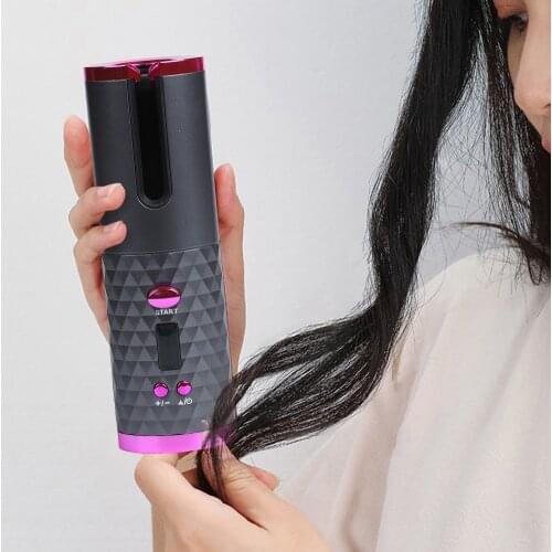 Auto Ceramic Wireless Curling Iron Hair Waver Tongs Beach Waves Iron Curling Wand Air Curler USB Cordless Automatic Hair Curler