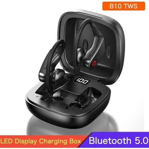 B10 TWS Wireless Headphones Bluetooth Earphones HD HIFI Stereo Sports Waterproof Mini Earbuds Noise Cancelling Headset With Mic