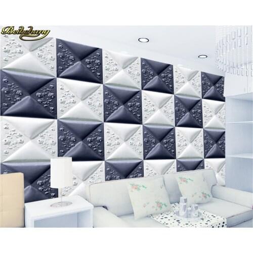Beibehang Seamless 3D large European software packages living room TV background wallpaper Hotel KTV non-woven papel de parede