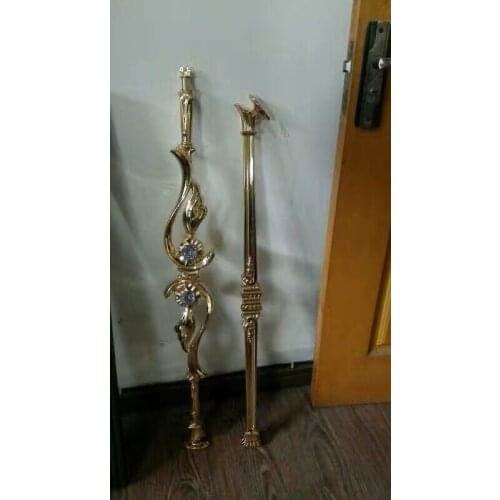 Freeshipping 850mm Custom aluminium magnesium alloy fence pillar carve patterns designs armrest