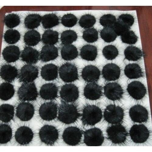 Free shipping!!!! DIY jewelry findings-30mm black color mink fur ball/can select you need color