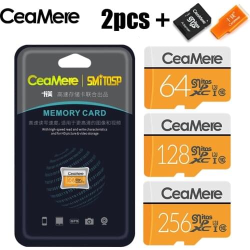 CeaMere Micro SD Card Class10 UHS-1 8GB Class6 16GB/32GB U1 64GB/128GB/256GB U3 Memory Card Flash Memory Microsd for Smartphone