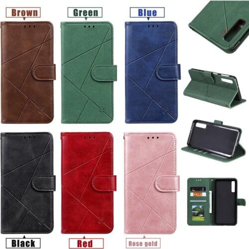 A51 A71 A50 A70 A11 A01 A41 A81 A91 A20 A10 Case For Samsung Galaxy A6 J4 J6Plus A7 A8 2018 A3 A5 2017 Flip leather wallet Cover