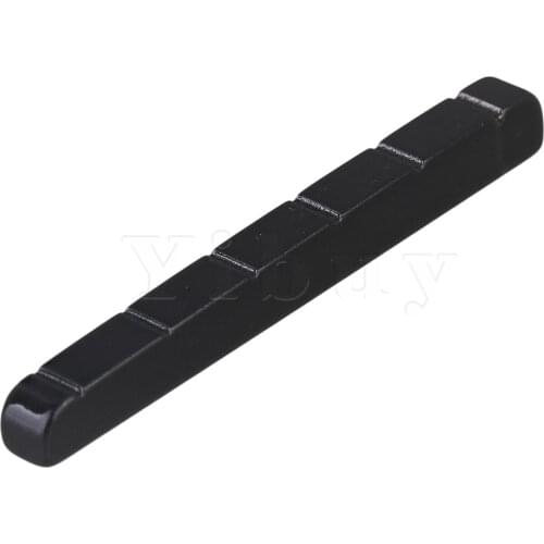 Yibuy Stainless Steel Black 6 String Guitar Nuts for Electric Guitar Make