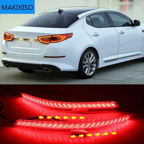 For KIA Optima K5 2014 2015 LED Lens Rear Bumper Reflector Brake Fog Light Lamp