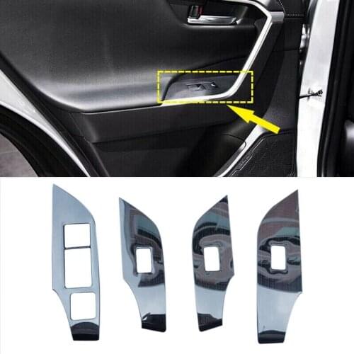 For Toyota Rav4 Rav 4 Xa50 2019-2020 Car Window Motor Door Handle Armrest Cover Sticker Trim Cover