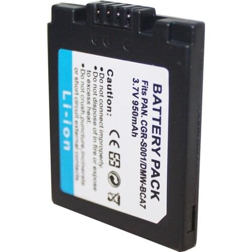 Doscing CGR-S001 CGRS001 900mAh Camera Battery For Panasonic BCA7 CGA-S001E E1026P DMC-FX5EG-A DMC-FX5EG-S DMC-FX5EN FX5 F1S