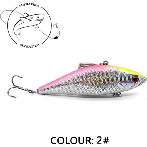 8CM/13.3G Artificial VIB Freshwater Fishing Lure Hard Bait 3D Eyes Anti-Corrosion Bionic Professional Plastic Fishing Bait