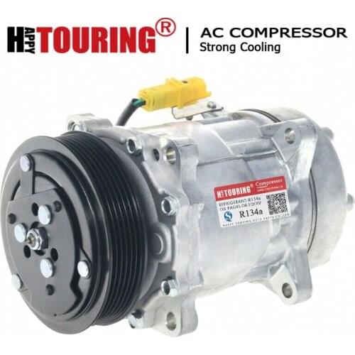 SD7V16 AC Compressor For PEUGEOT 406 307 607 807 CITROEN BERLINGO XSARA C5 6453.JN 6453.LX 9639109580 9653860480 9653860480