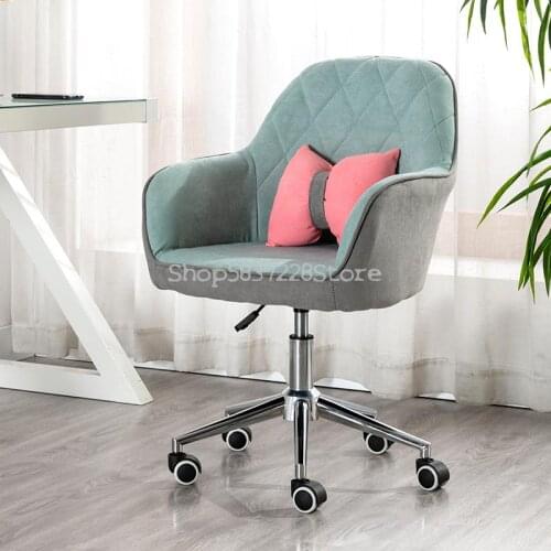Computer Chair Family Armchair Bedroom Writing Office Study Chair Comfortable Sedentary Dormitory College Student Makeup Chair