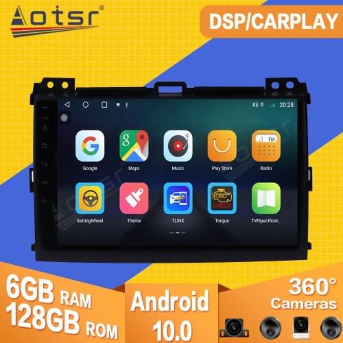 For Toyota Prado 2004 2005 2006 2007 2008 2009 Android Car Tape Radio Recorder Video Player Navigation GPS Multimedia Head Unit