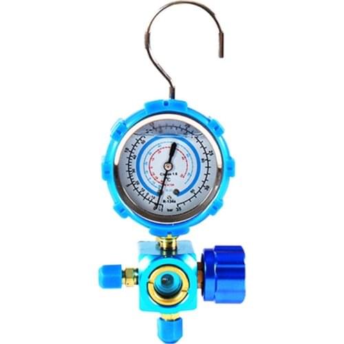 R410A R22 R134A Refrigerant High/Low Pressure Gauge 1/4 Auto Car Air Conditioning Refrigerant Pressure Gauge Tool Manometer