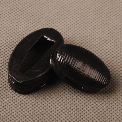 New Arrivals Metal Crafts Black Fuchi and Kashira for Japanese Samurai Katana or Wakizashi or Tanto Delicate Sword Fitting