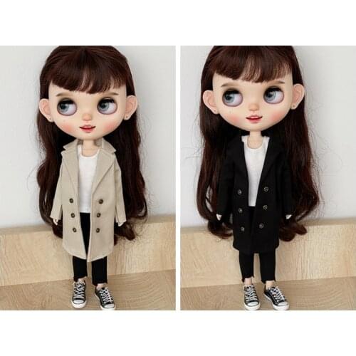 Blyth OB24 Azone Licca OB22 Girl BJS Doll Clothes Top Bottom Shirt Coat Suits Pants LE02
