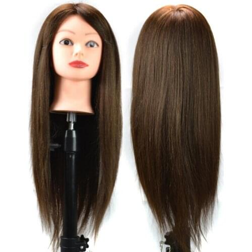 Top quality mixed hair Practice Hairdressing Training Head Mannequin training head