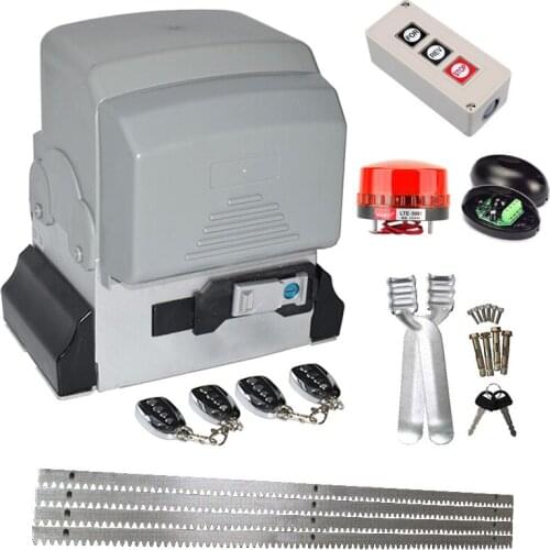 2500kg Household Automatic Sliding Gate Opener Drive with 6m Steel Racks Heavy Duty Electric Remote Control Sliding Door Motor