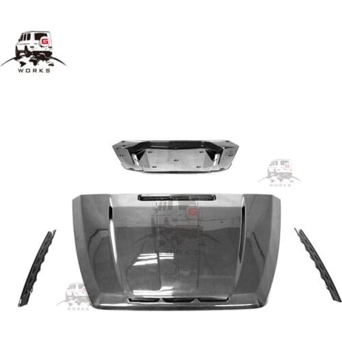 W464 bonnet fit for G-class W464 2018-2020model DRY carbon fiber hood for G-class with interior carbon cover new G class hood