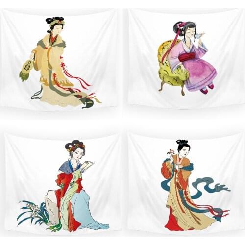 Woman in ancient costume tapestry psychedelic home decoration wall wall hanging college dorm trippy tapestry dorm room decor