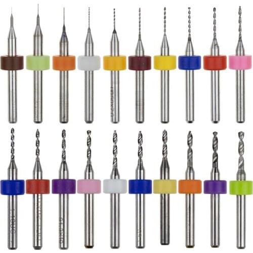 10pcs 0.6mm-3.0mm Import Carbide PCB Drill Bits Print Circuit Board Mini CNC Drilling Bit Set