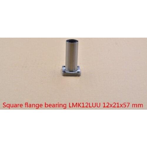 12mmx21mmx57mm LMK12LUU LMH12LUU LMF12LUU flange long linear ball bearing for 12mm rod round shaft cnc
