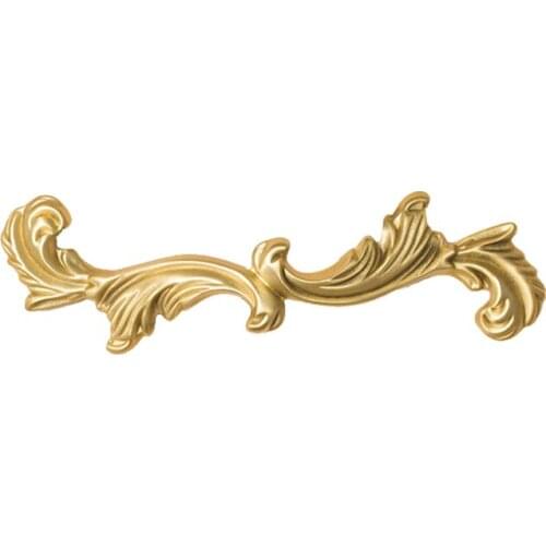 Exquisite 4PCS European Pure Brass Furniture Handles Drawer Pulls Cupboard Wardrobe Kitchen TV Shoe Cabinet Pens Handles & Knobs