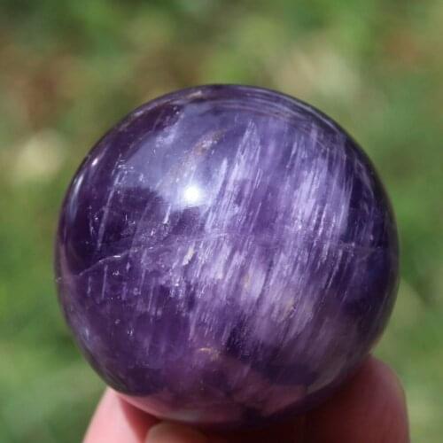 40mm NATURAL Dream Amethyst Crystal sphere ball Orb Gem Stone